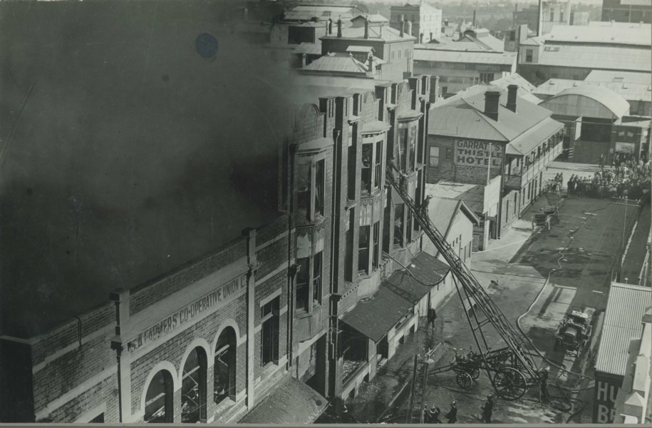 bentham street the morning of the fire 21/2/1923